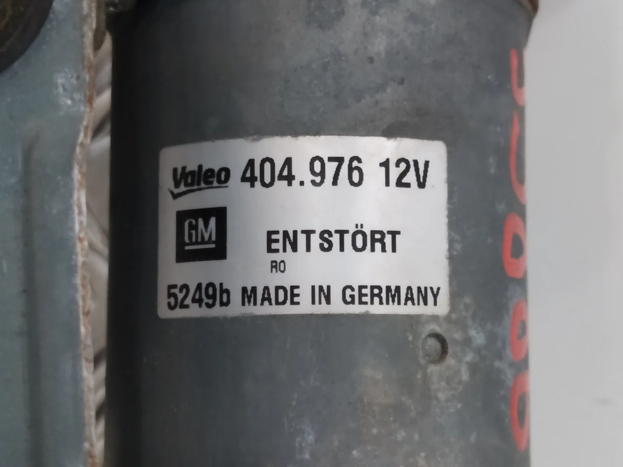 Motor Limpia Delantero para Opel Zafira B