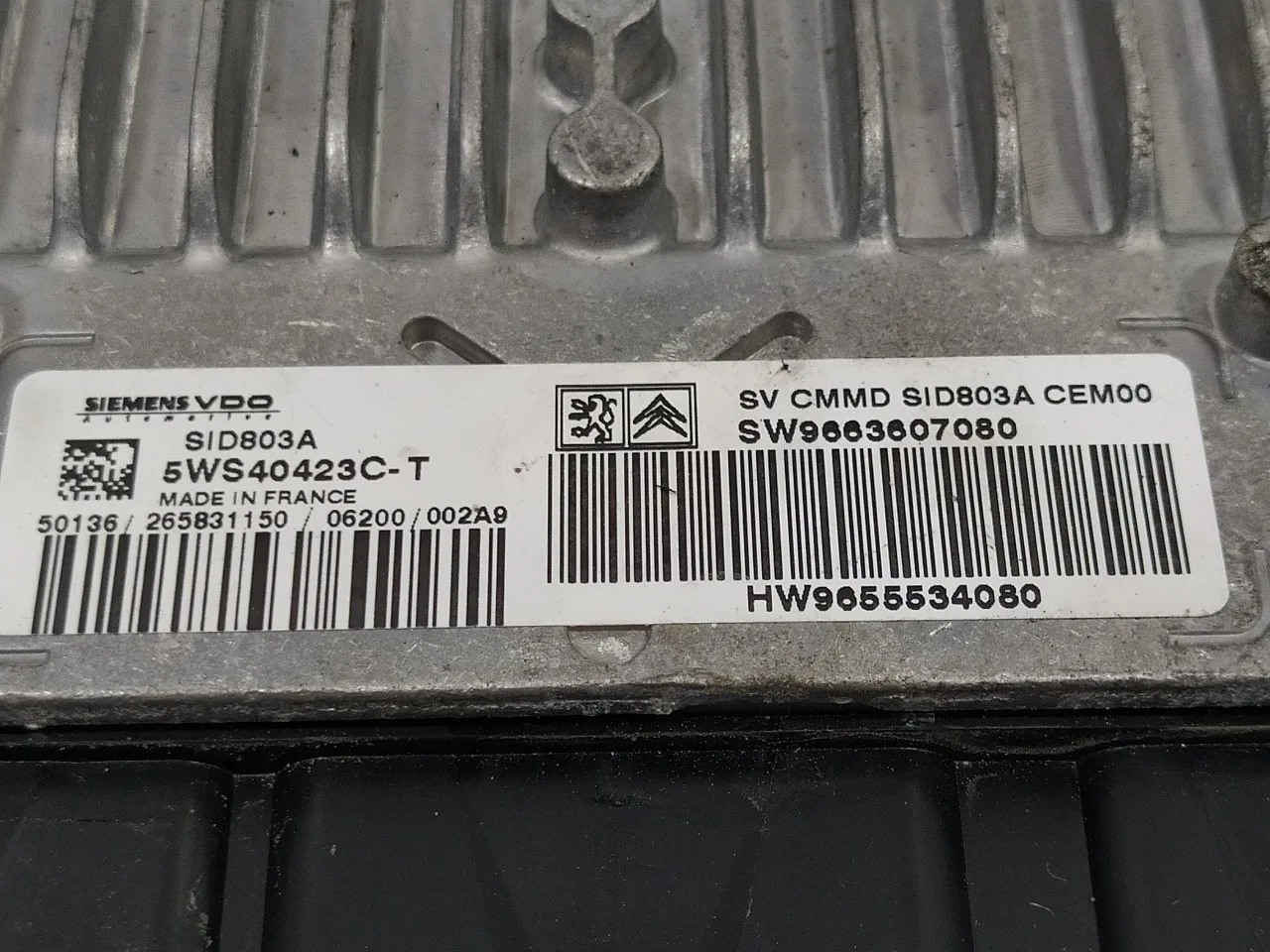 Centralita Motor Uce para Peugeot 407