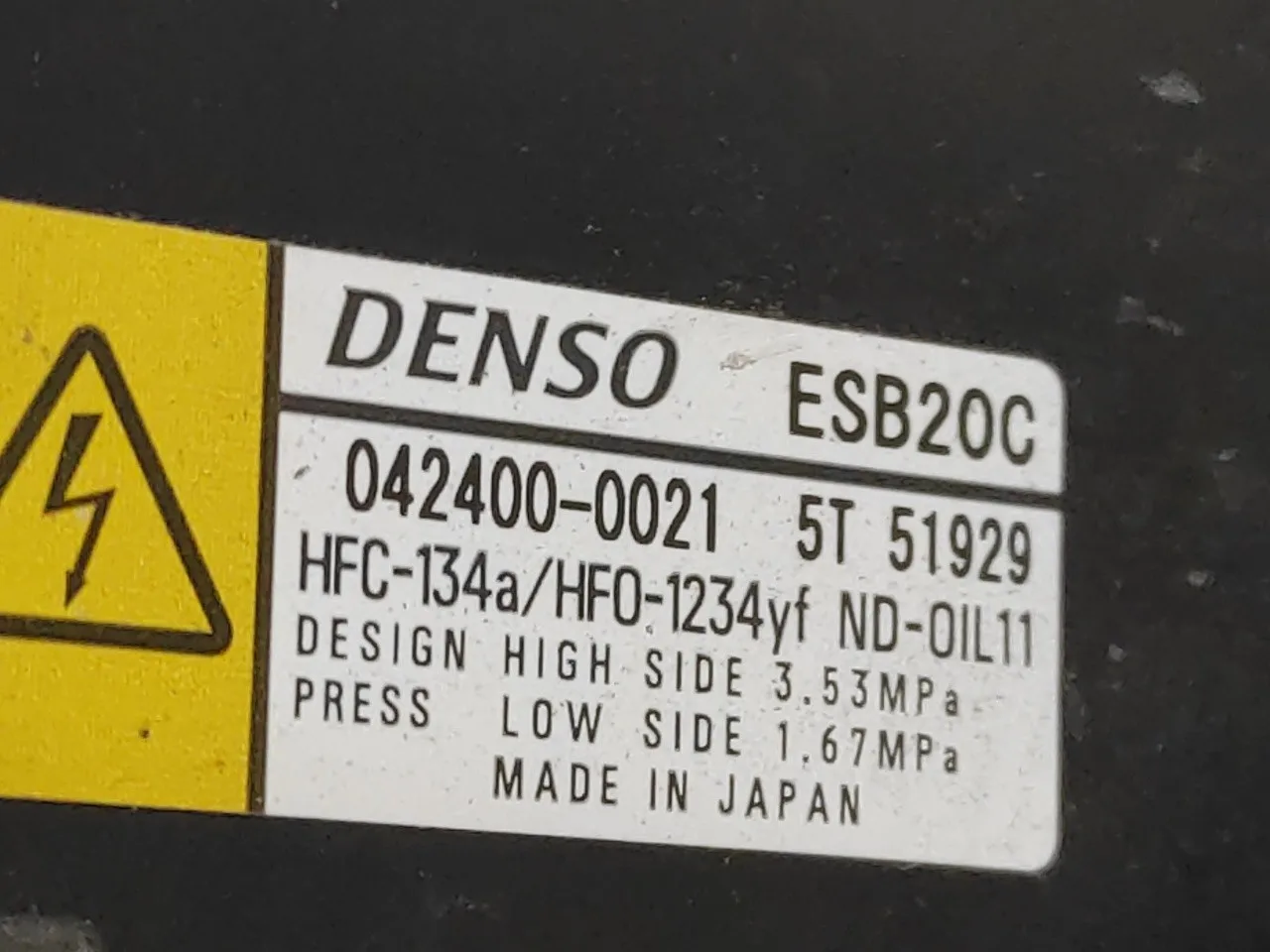 Compresor Aire Acondicionado para Toyota Prius (Zvw50)