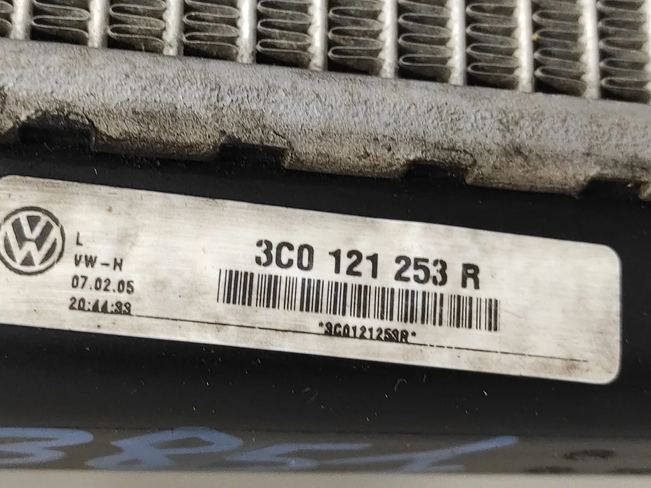 Radiador Agua para Volkswagen Passat Berlina (3C2)