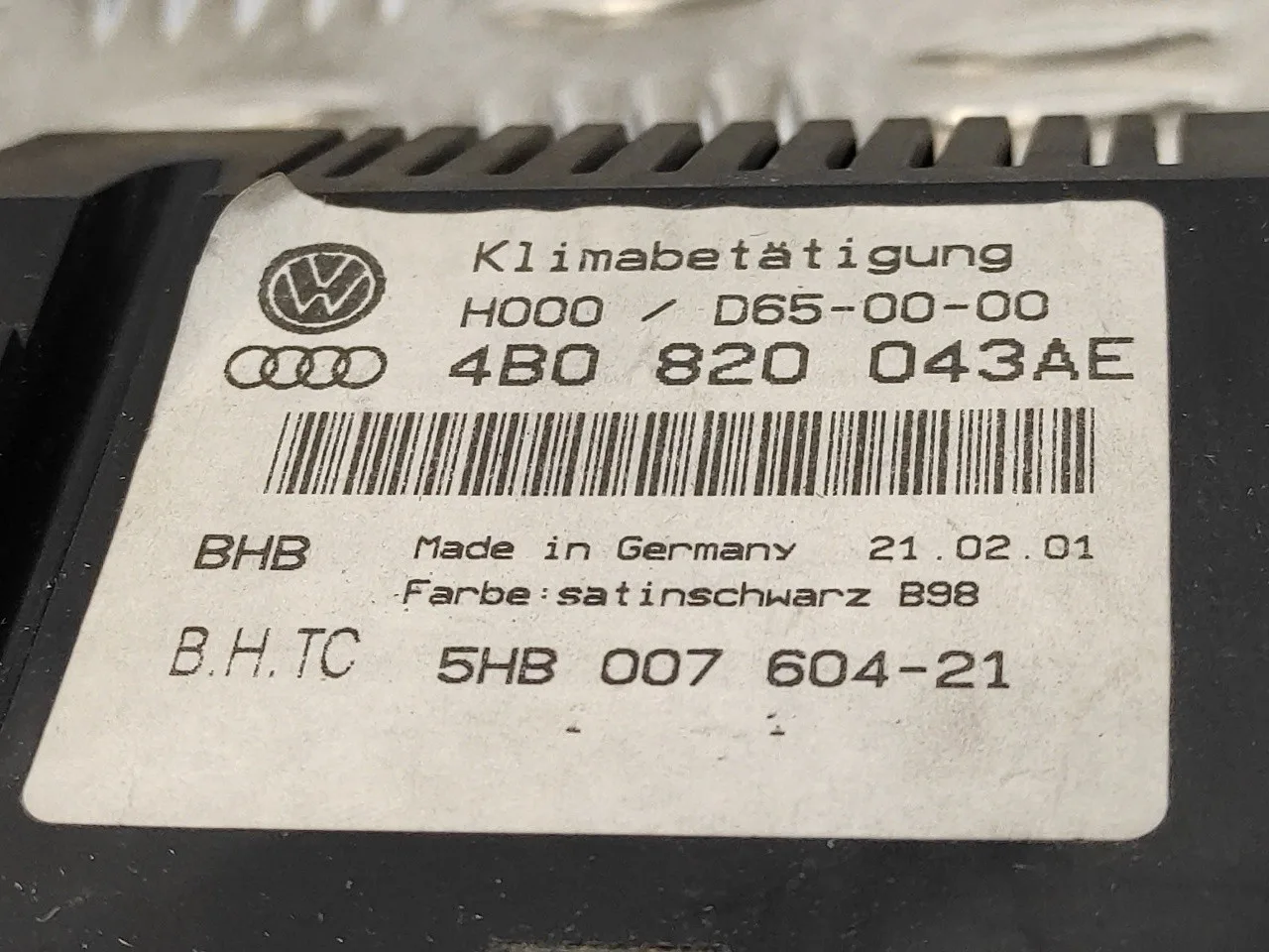 Mando Climatizador para Audi A6 Allroad Quattro