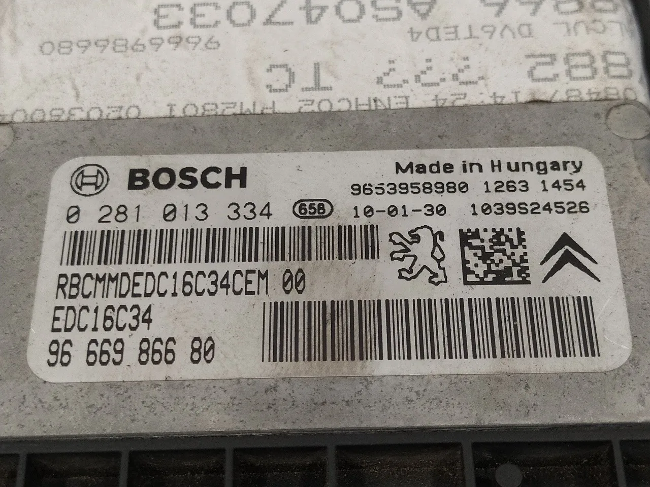 Centralita Motor Uce para Peugeot 5008