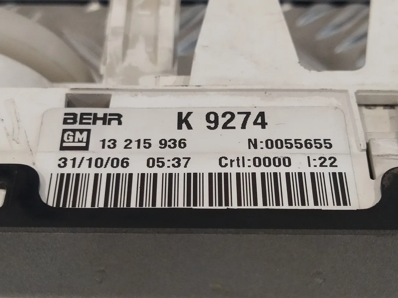 Mando Calefaccion / Aire Acondicionado para Opel Meriva