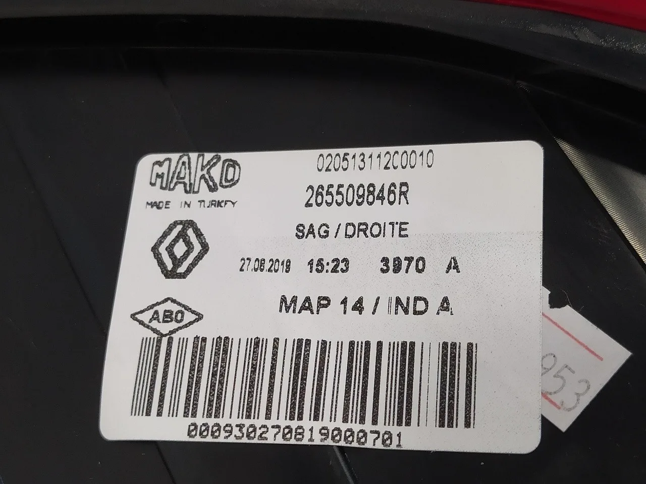 Piloto Trasero Derecho para Renault Clio Iv