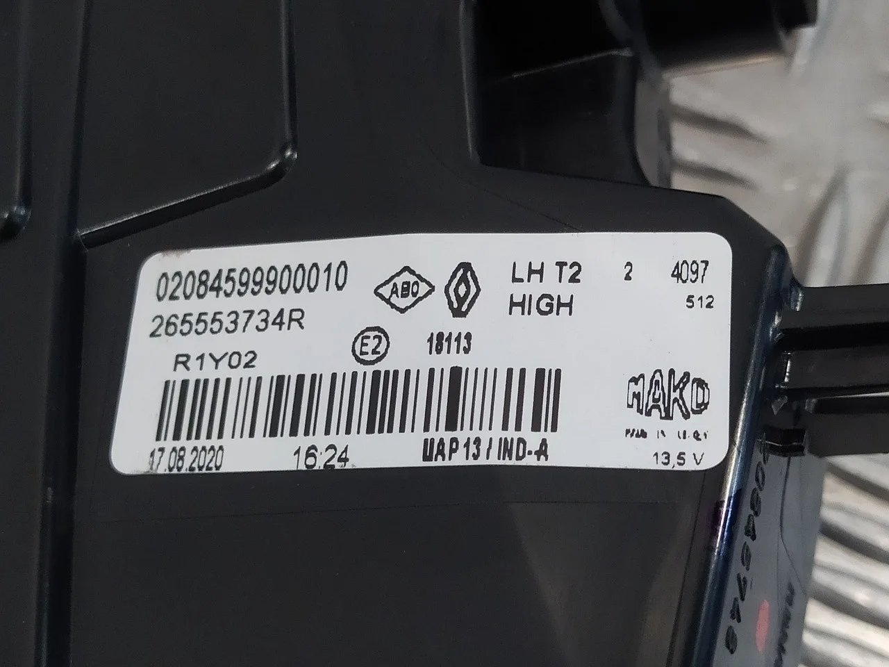 Piloto Trasero Izquierdo Interior para Renault Captur Ii