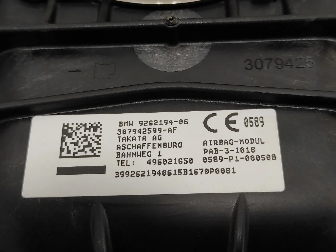 Airbag Delantero Derecho para Bmw Serie 2 Gran Tourer (F46)