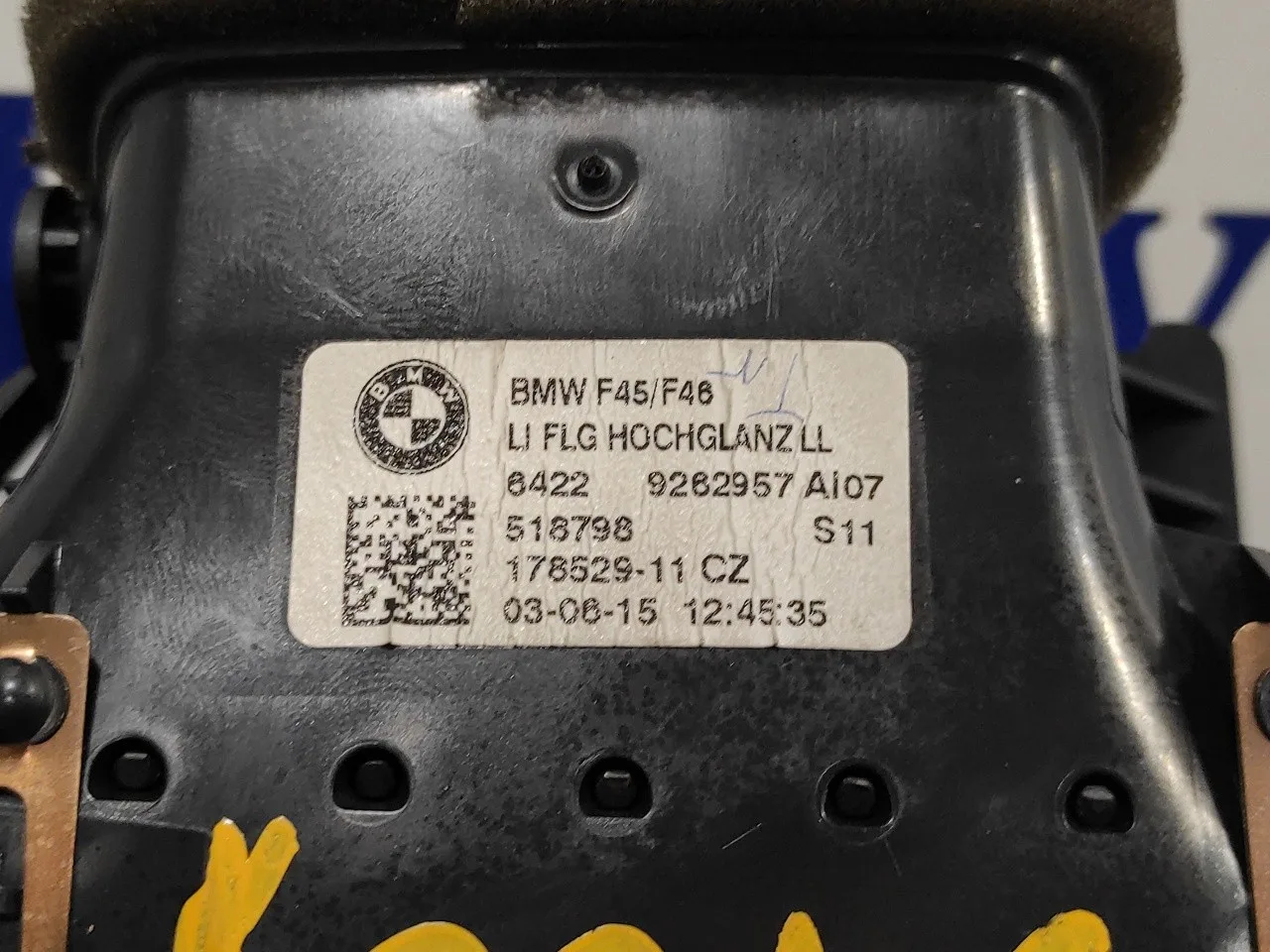 Rejilla Aireador Tablier para Bmw Serie 2 Gran Tourer (F46)