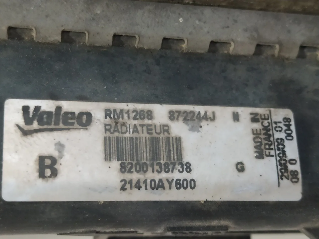 Radiador Agua para Renault Clio Iii