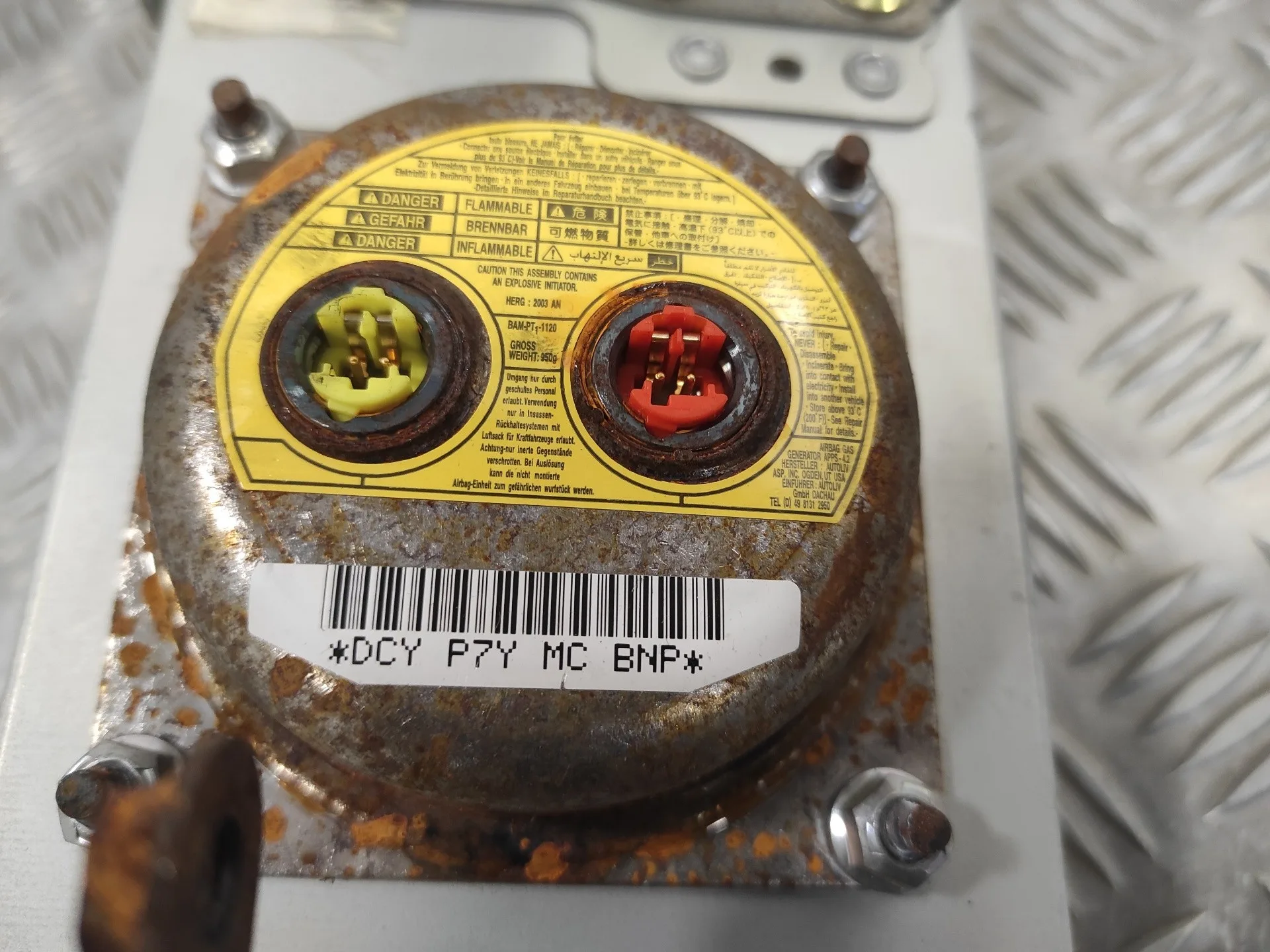 Airbag Delantero Derecho para Mazda 3 Berlina (Bk)