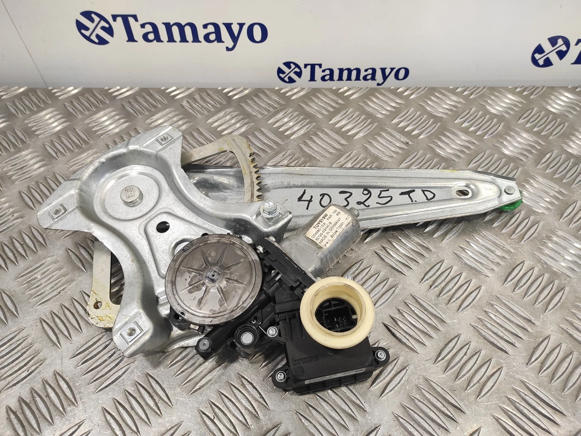 Elevalunas Trasero Derecho para Toyota Auris