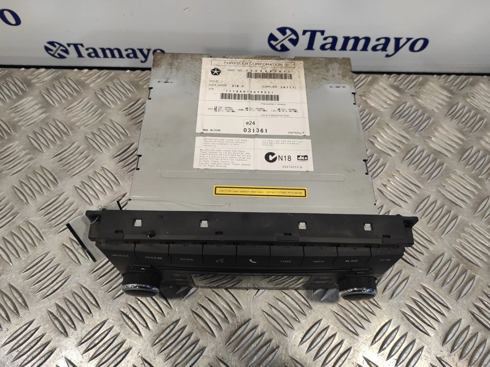 Sistema Audio / Radio Cd para Chrysler Grand Voyager