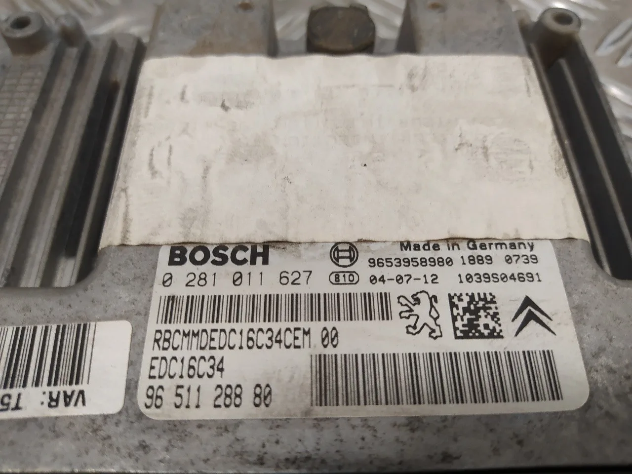 Centralita Motor Uce para Peugeot 307 Break / Sw (S1)
