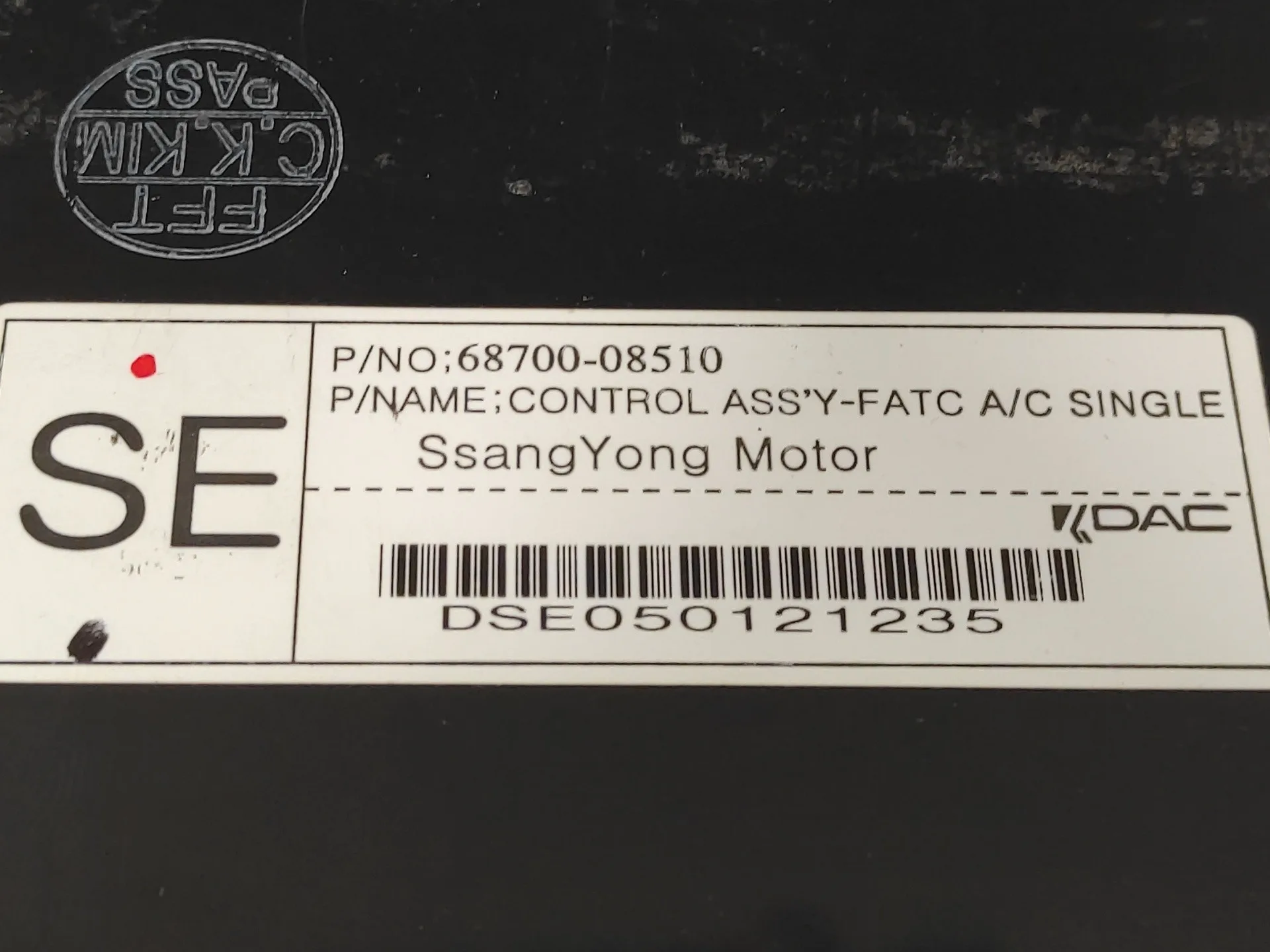 Mando Climatizador para Ssangyong Rexton