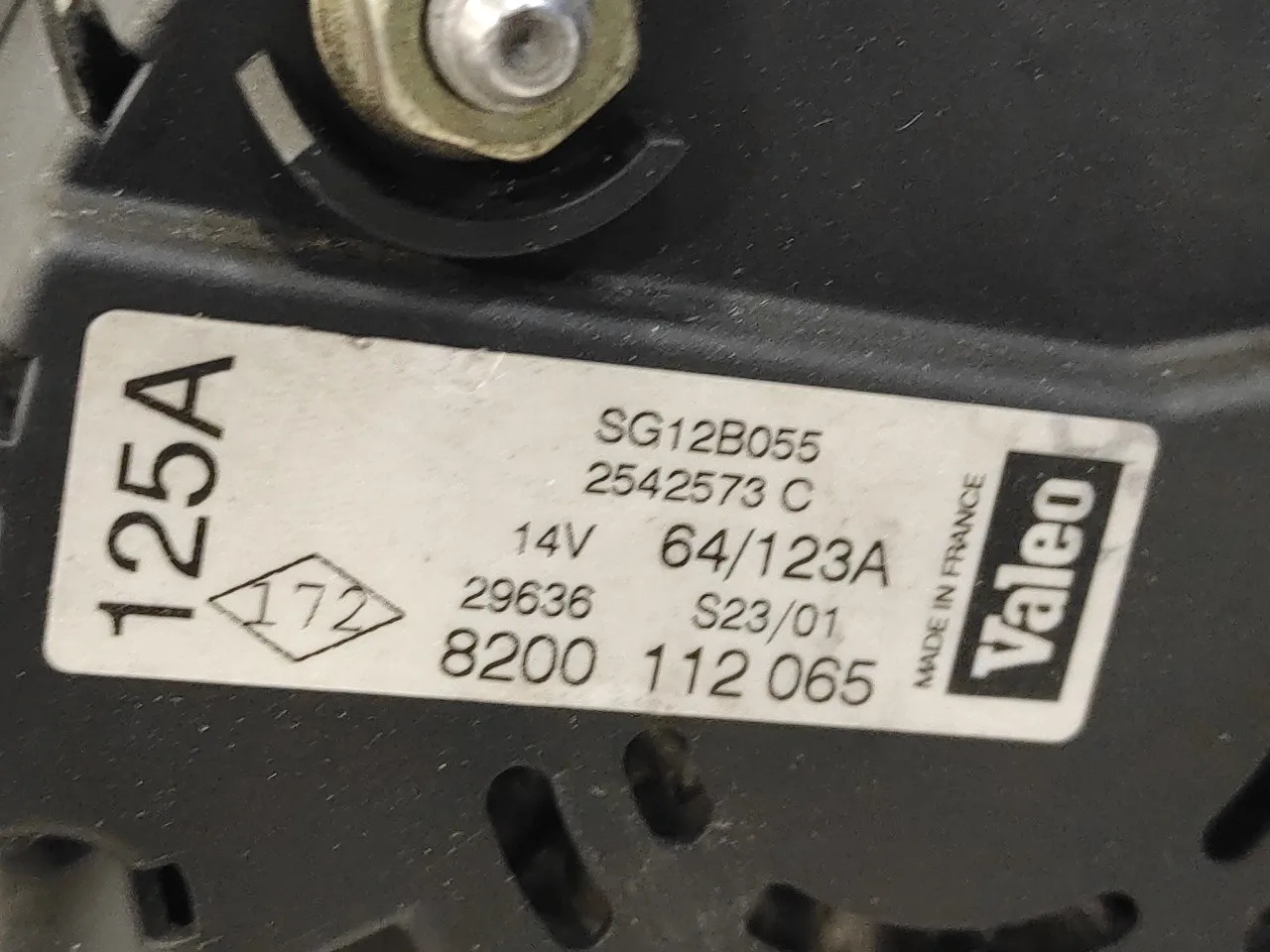 Alternador para Renault Laguna Ii (Bg0)