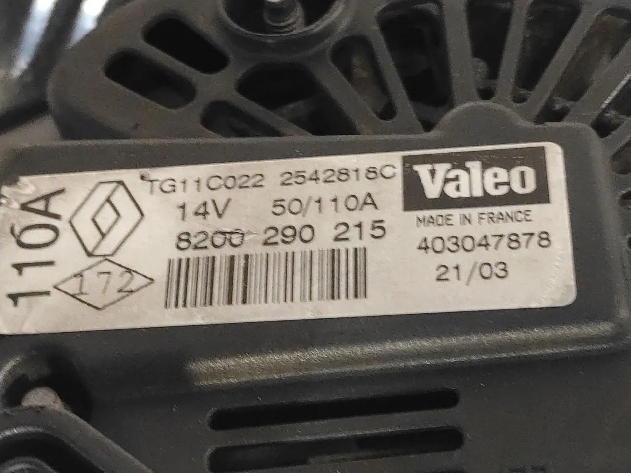 Alternador para Renault Megane Ii Classic Berlina