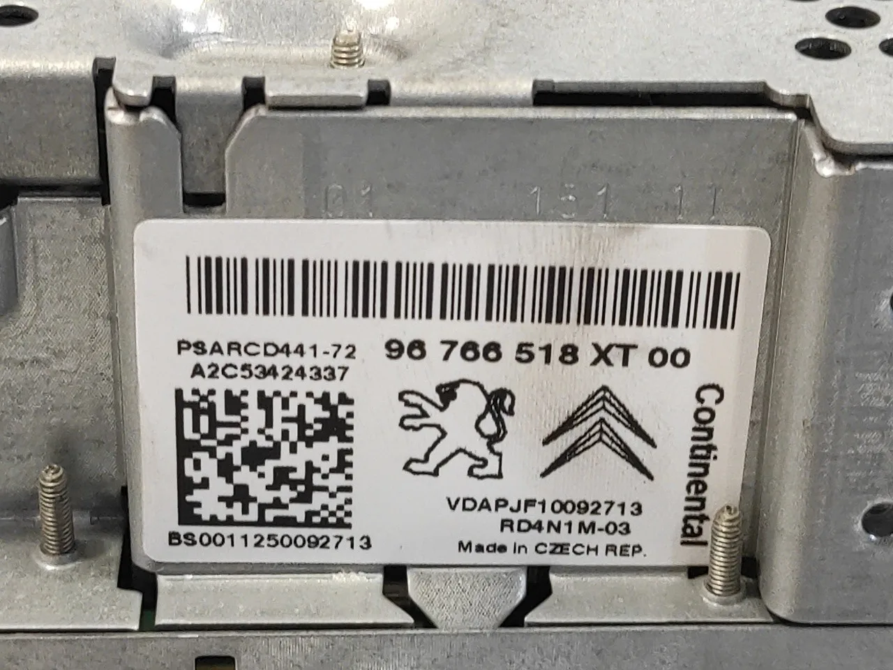 Sistema Audio / Radio Cd para Peugeot 207