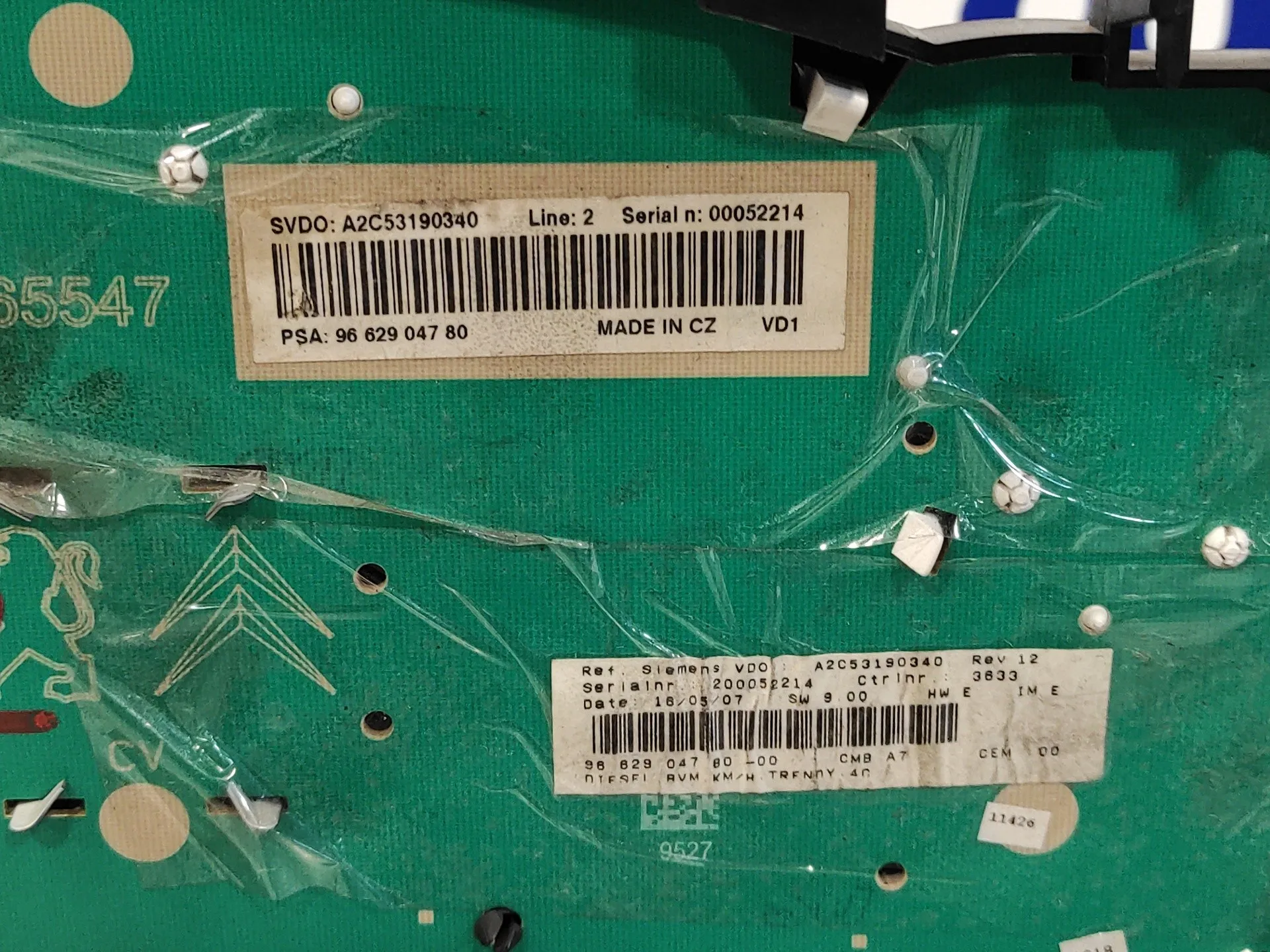 Cuadro Instrumentos para Peugeot 207