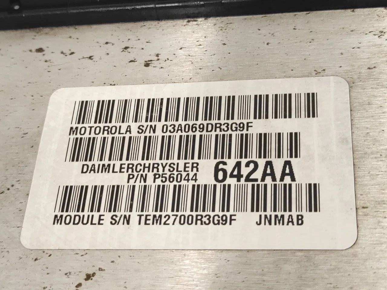 Centralita Motor Uce para Chrysler Jeep Cherokee (Xj)