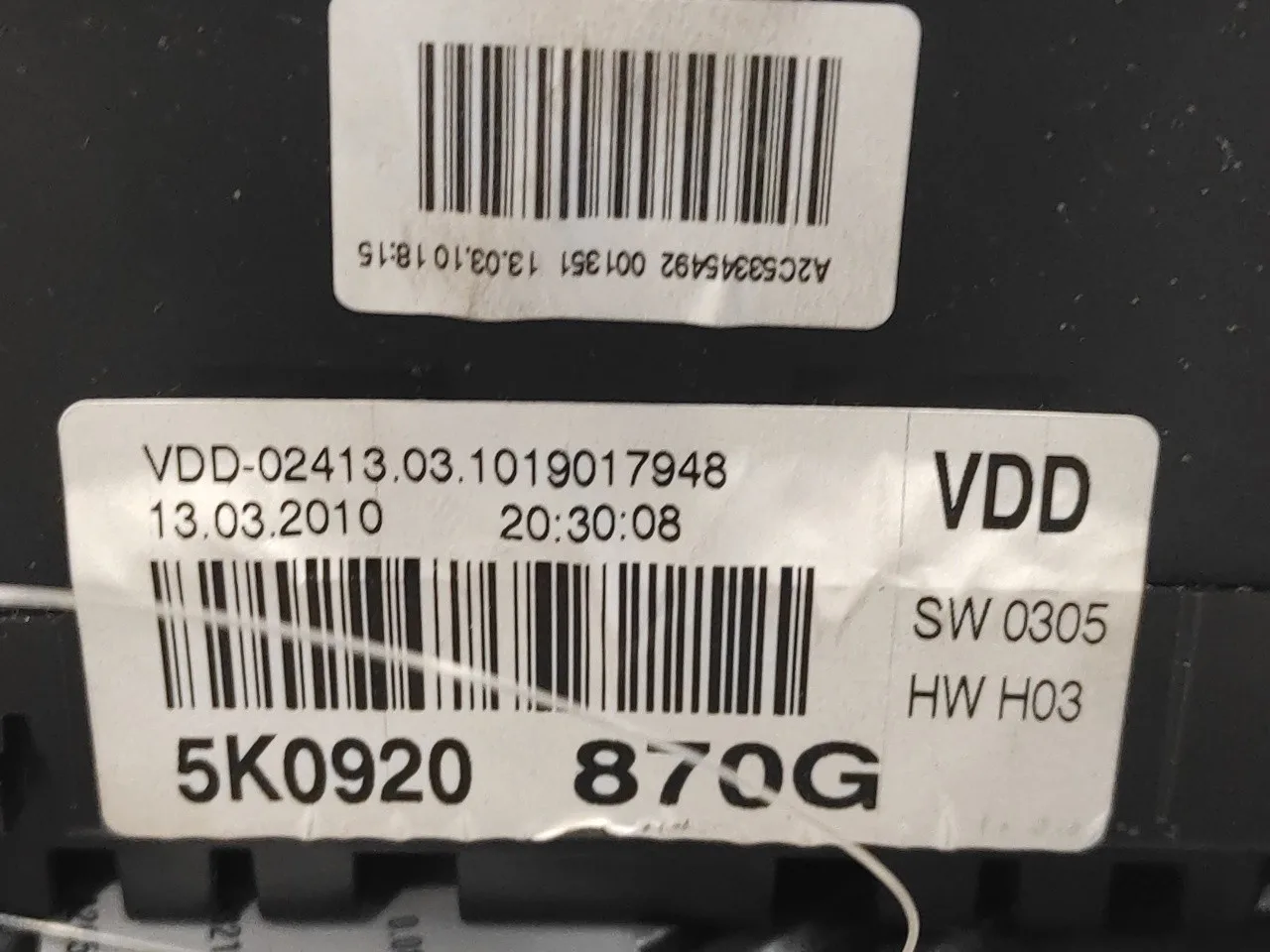 Cuadro Instrumentos para Volkswagen Golf Vi (5K1)
