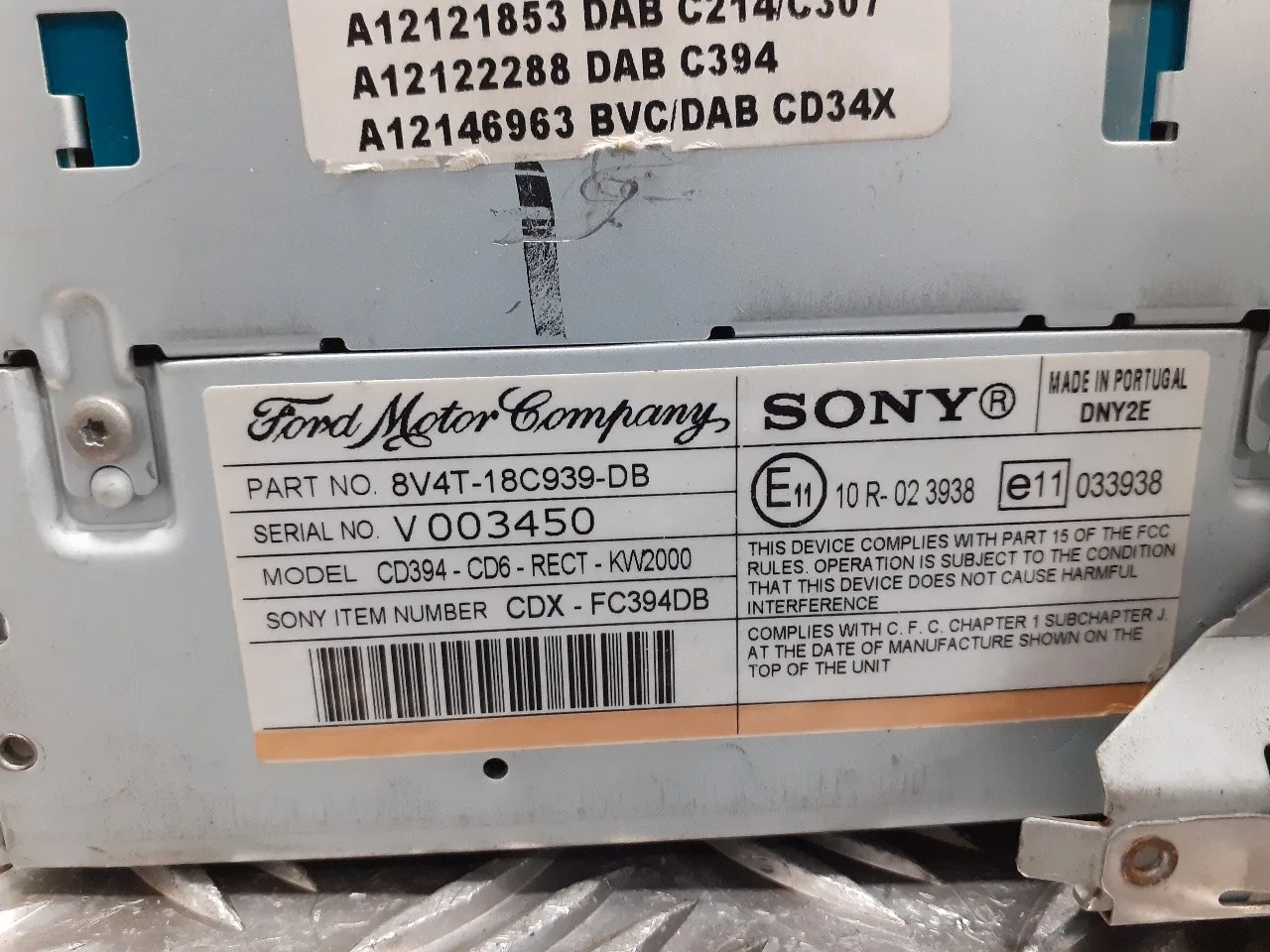 Sistema Audio / Radio Cd para Ford Kuga (Cbv)
