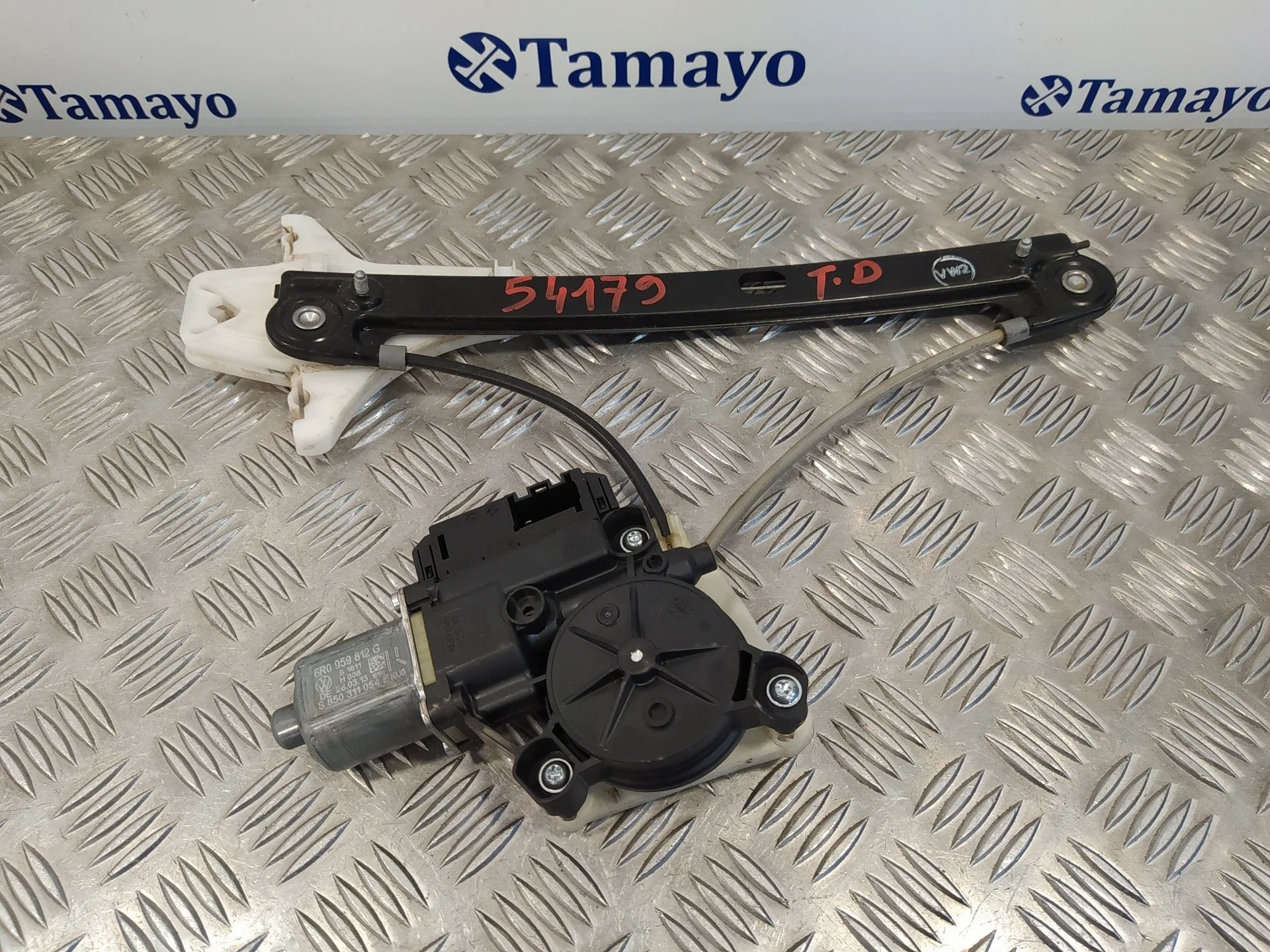Elevalunas Trasero Derecho para Volkswagen Polo (6R1)