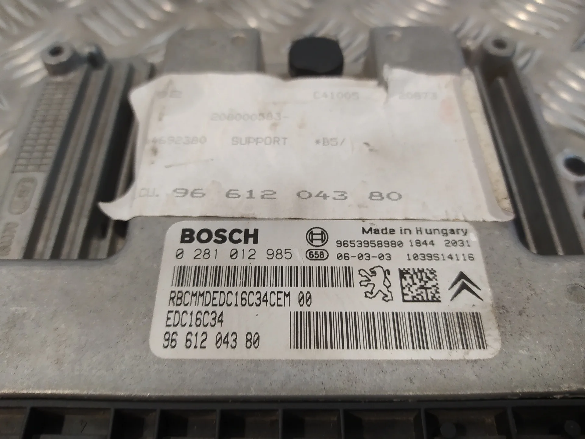 Centralita Motor Uce para Citroën C4 Berlina