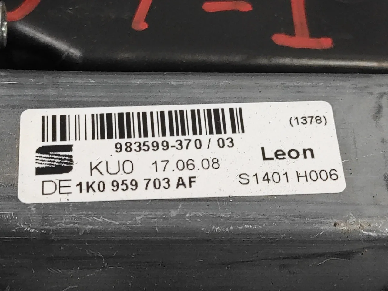 Elevalunas Trasero Izquierdo para Seat Leon (1P1)