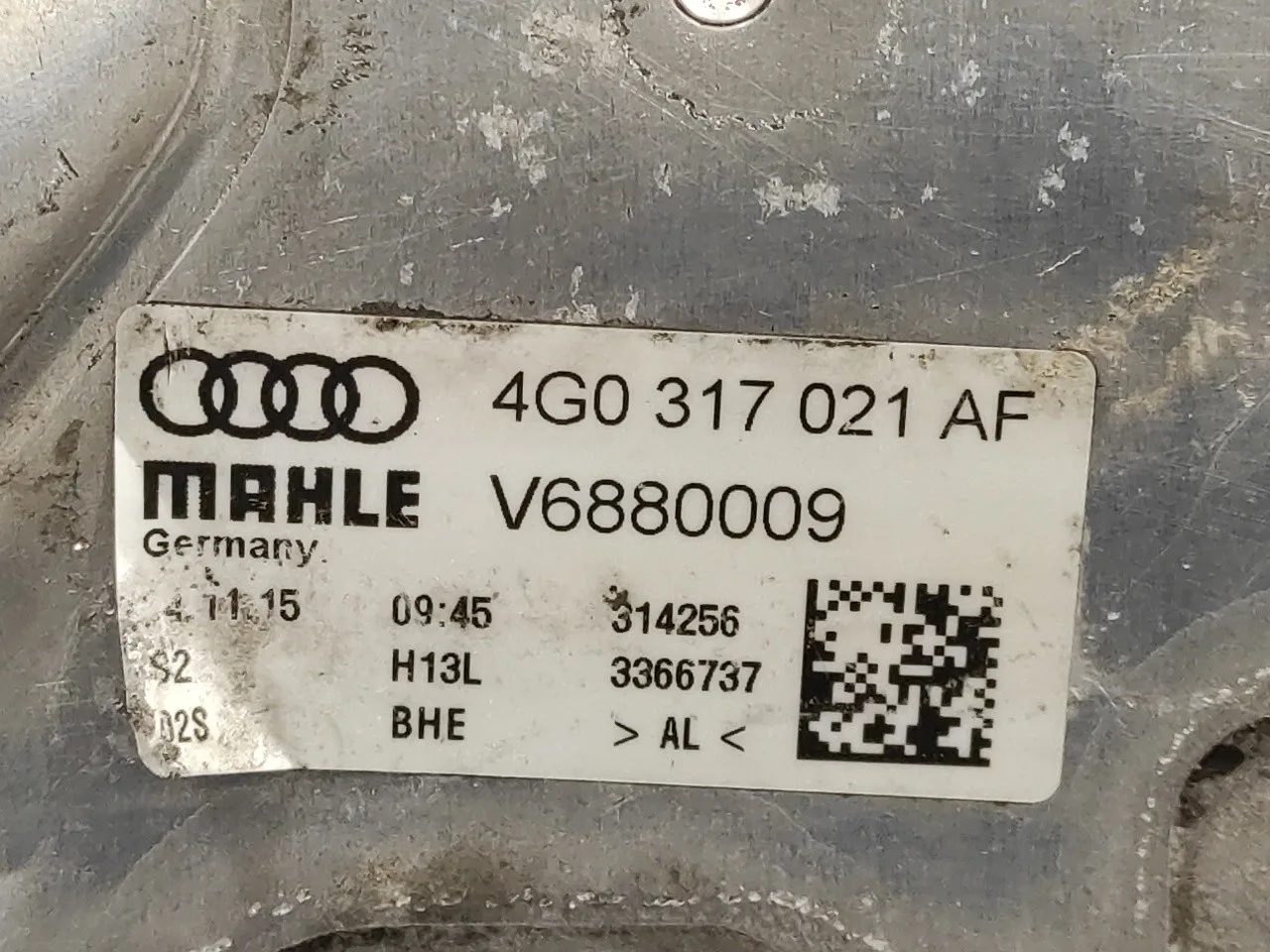 Enfriador Aceite Motor para Audi A6 Avant (4G5)