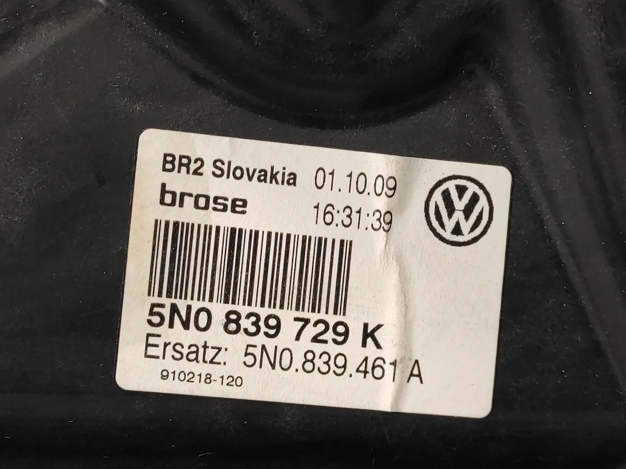 Elevalunas Trasero Izquierdo para Volkswagen Tiguan (5N1)