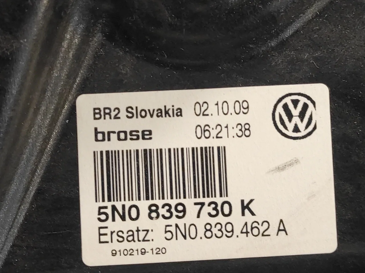 Elevalunas Trasero Derecho para Volkswagen Tiguan (5N1)