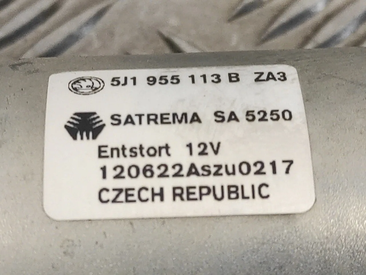 Motor Limpia Delantero para Skoda Fabia (5J2 )