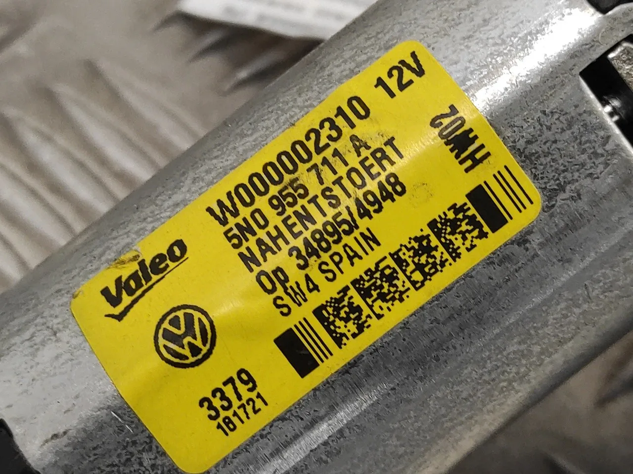Motor Limpia Trasero para Volkswagen Tiguan (5N1)