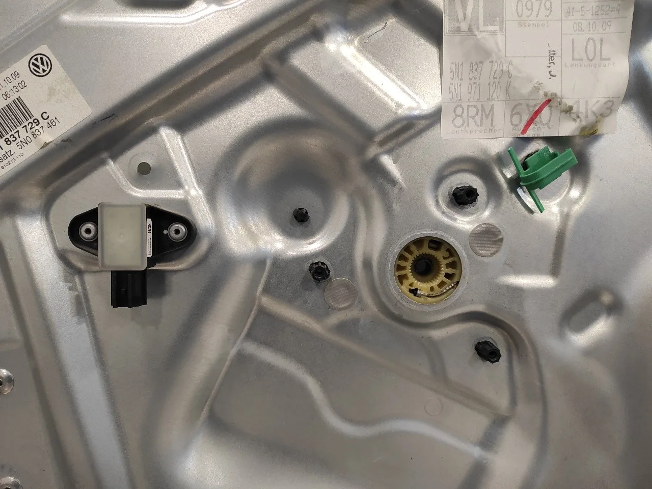 Elevalunas Delantero Izquierdo para Volkswagen Tiguan (5N1)