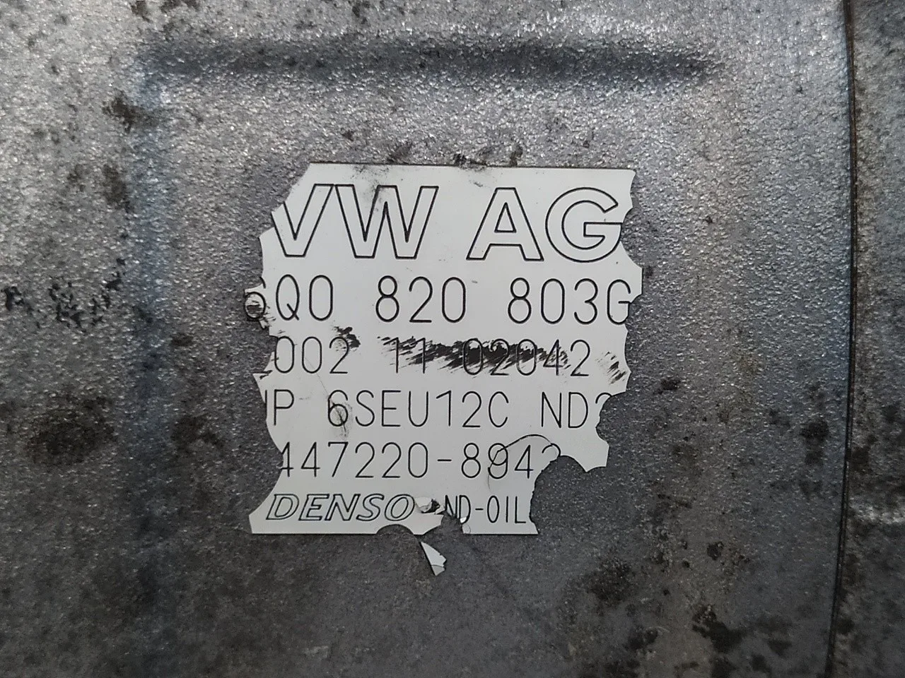Compresor Aire Acondicionado para Volkswagen Polo (9N1)