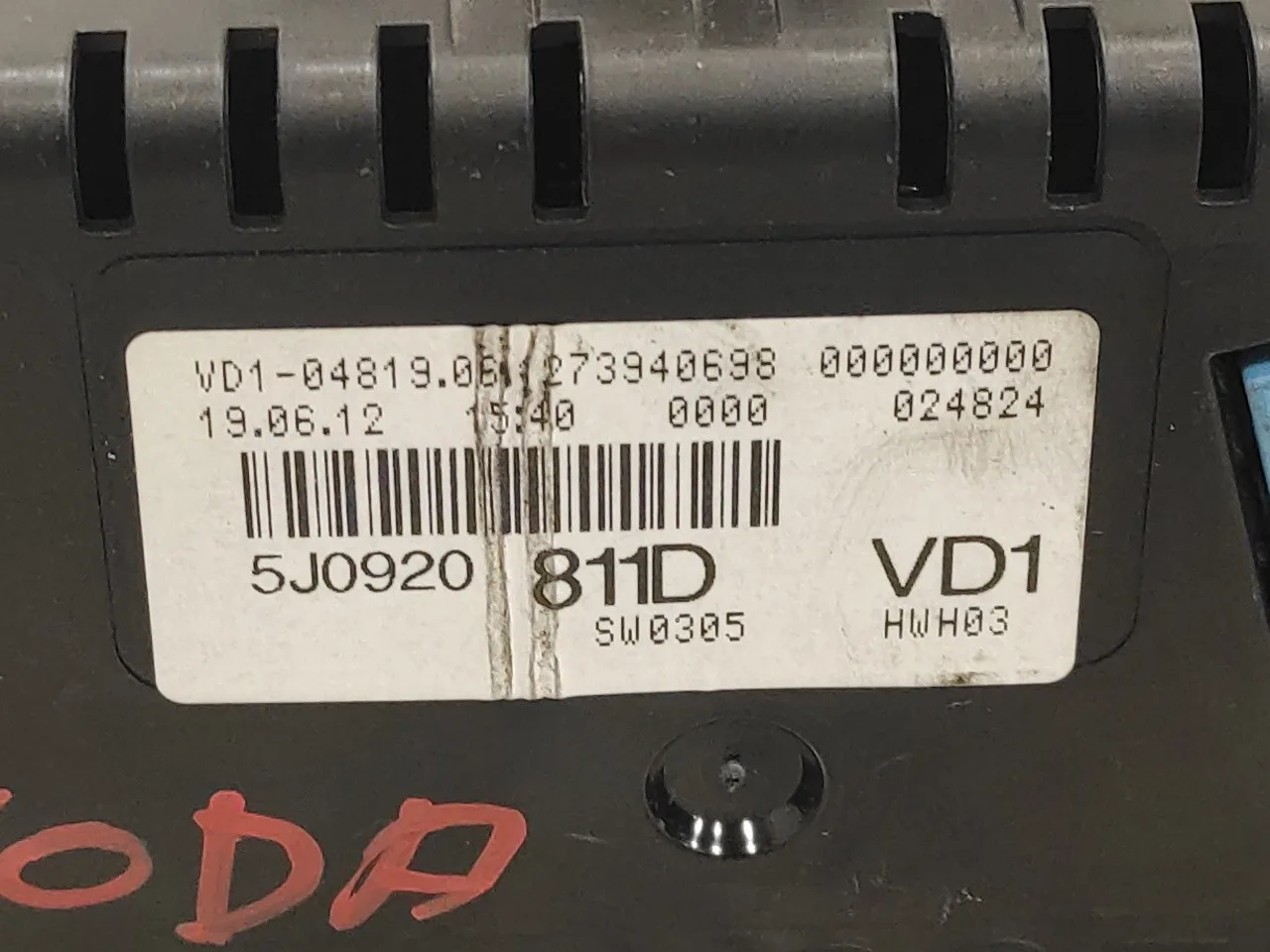 Cuadro Instrumentos para Skoda Fabia (5J2 )