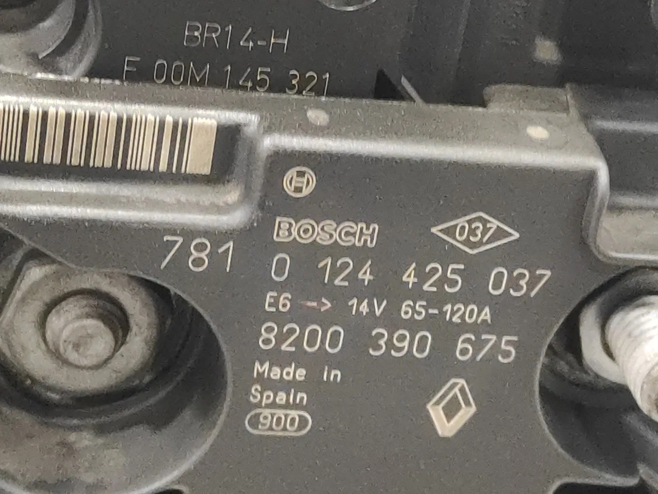 Alternador para Renault Modus