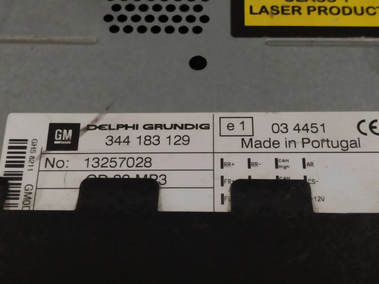 Sistema Audio / Radio Cd para Opel Corsa D