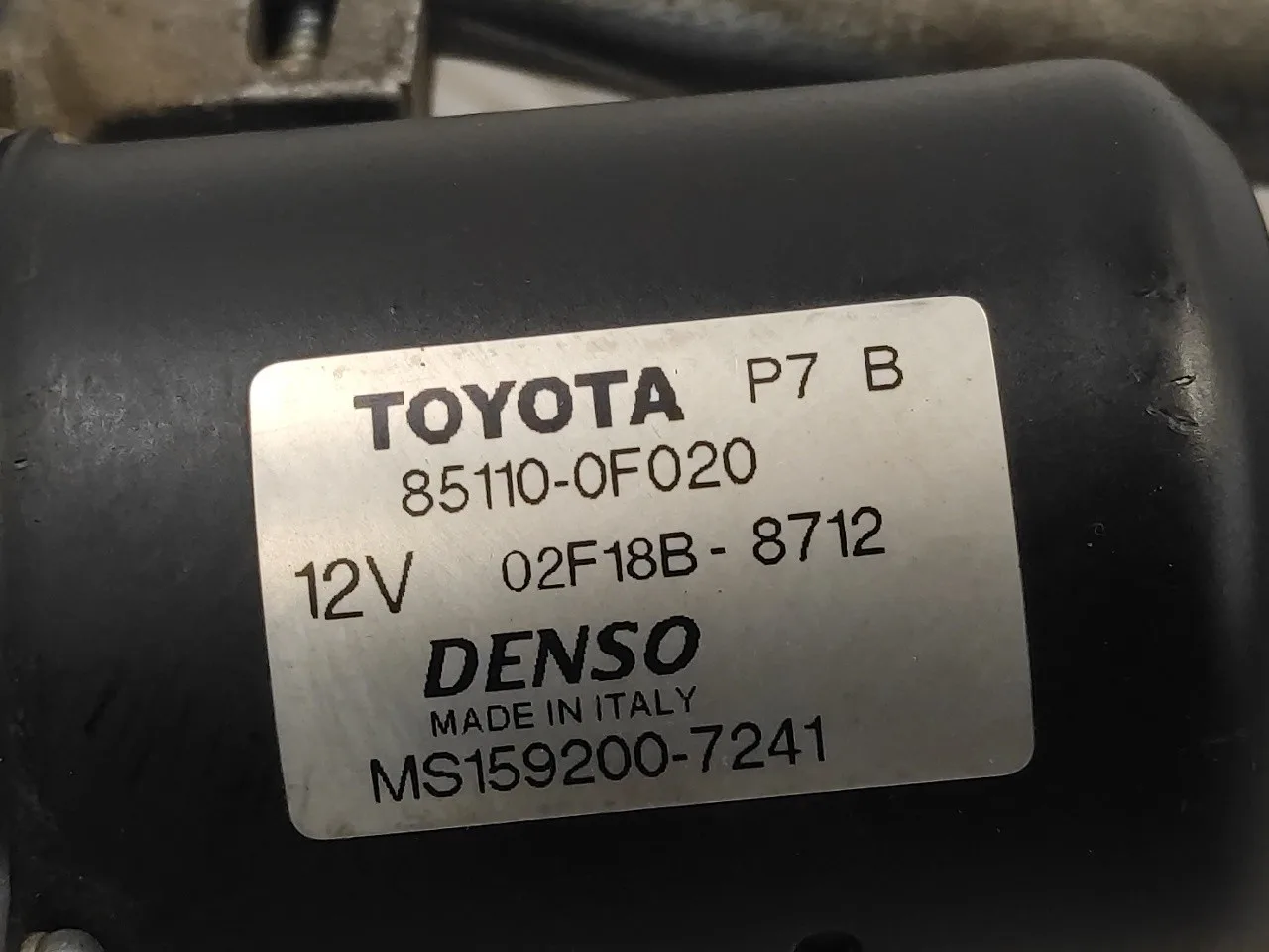 Motor Limpia Delantero para Toyota Corolla Verso (R1)