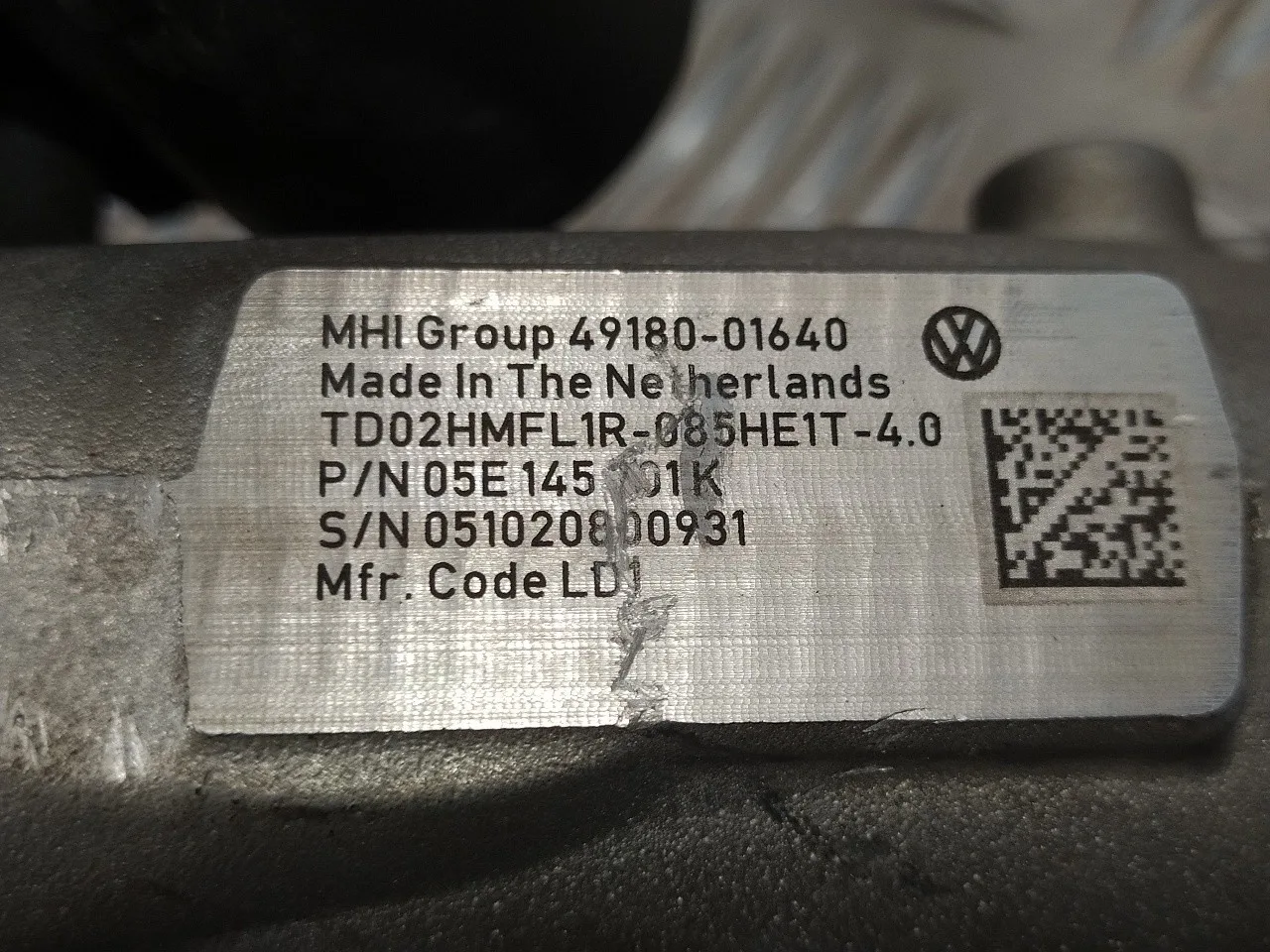 Turbocompresor para Volkswagen T-Roc