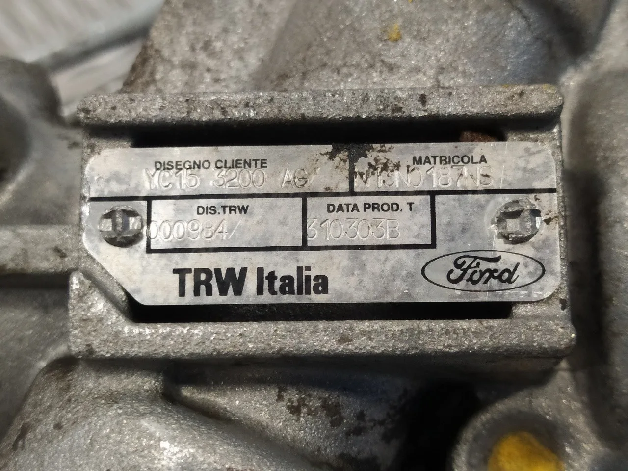 Cremallera Direccion para Ford Transit Caja Cerrada, Corta (Fy) (2000 =>)
