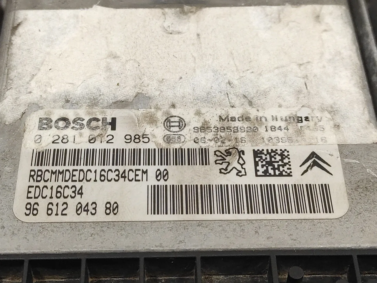 Centralita Motor Uce para Citroën C4 Coupe