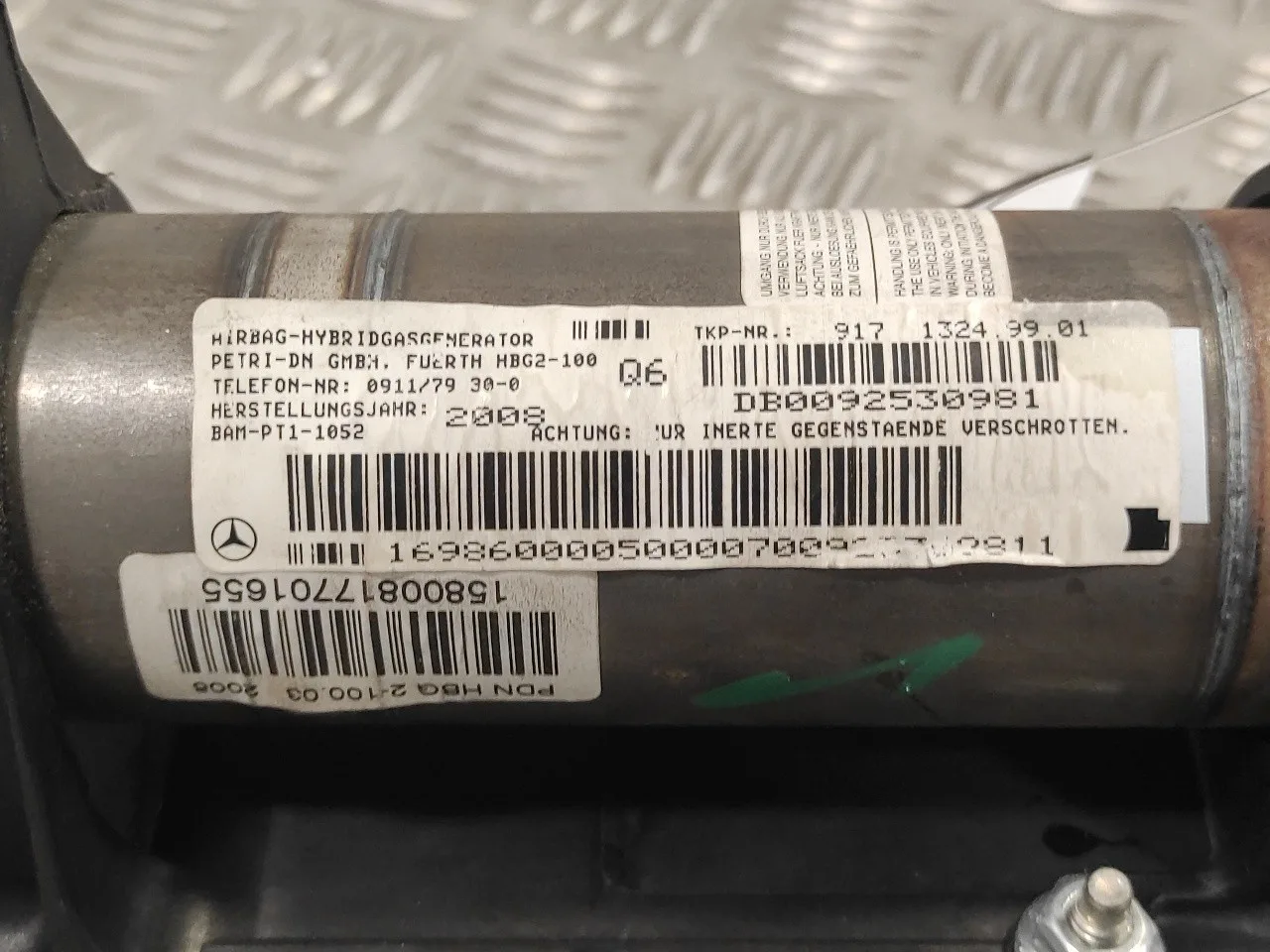 Airbag Delantero Derecho para Mercedes-Benz Clase A (W169)