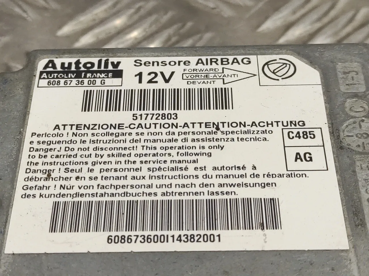 Centralita Airbag para Fiat Doblo (119)