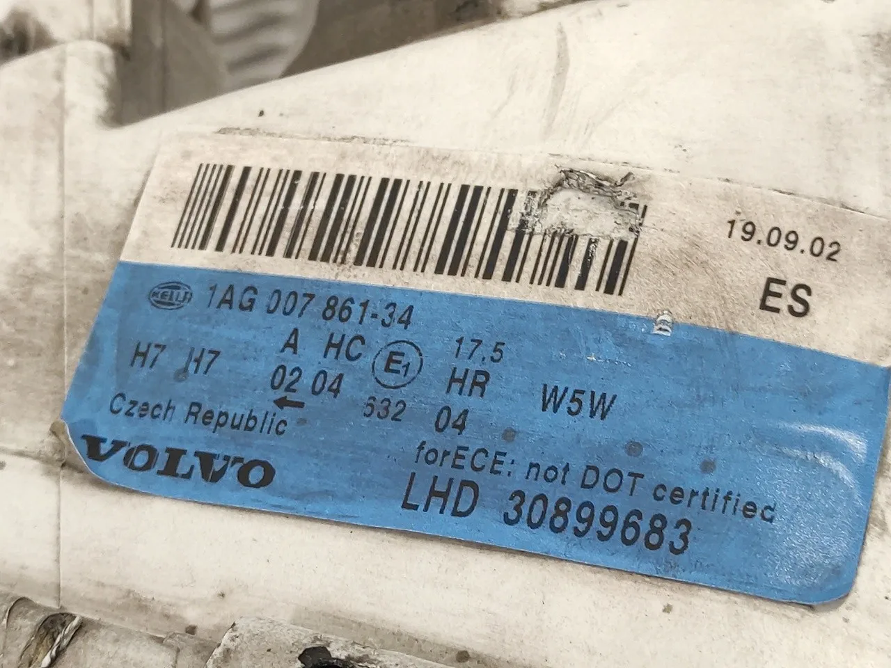 Faro Derecho para Volvo S40 Berlina