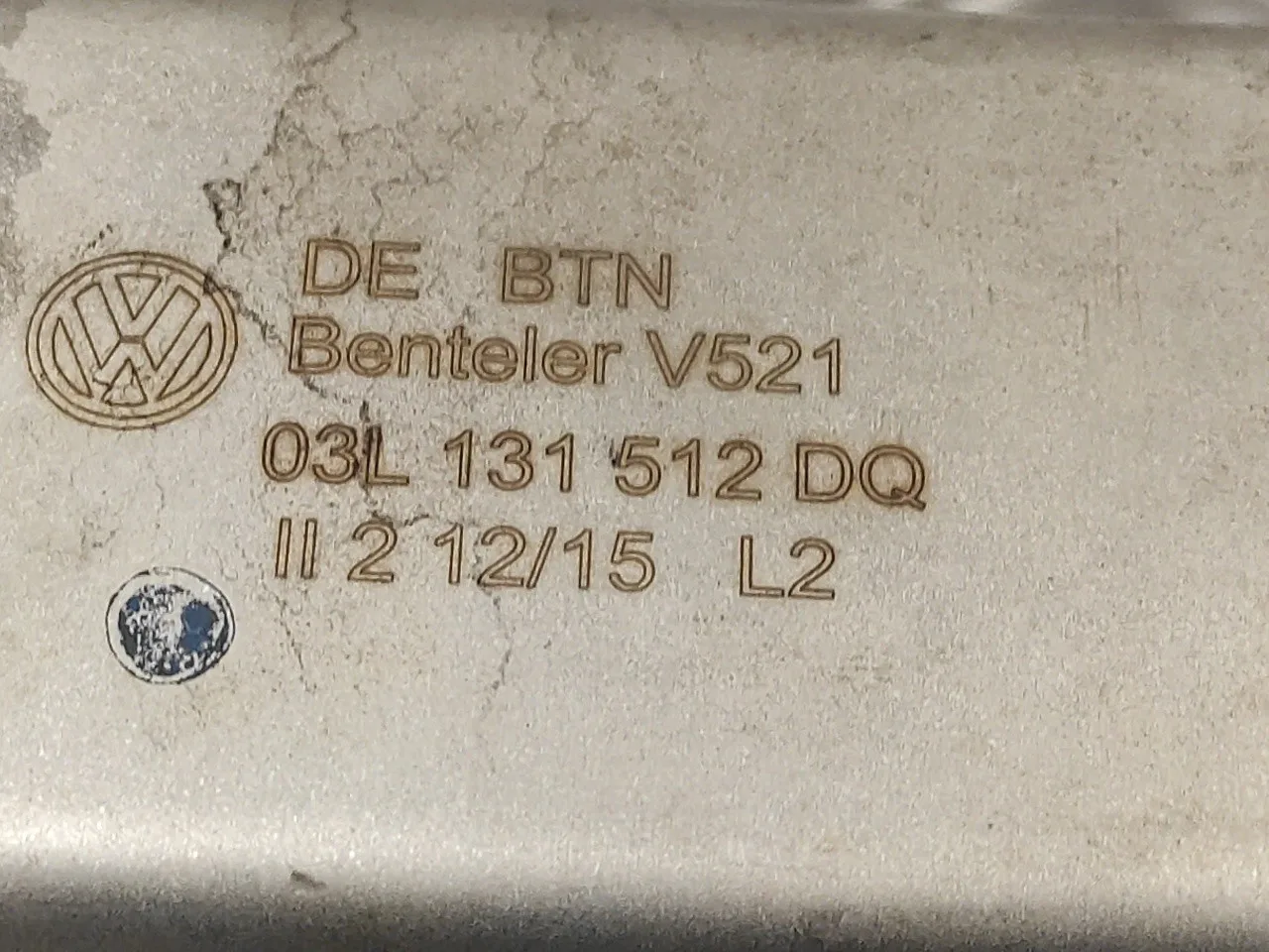 Enfriador Egr para Volkswagen Golf Vi Variant (Aj5)