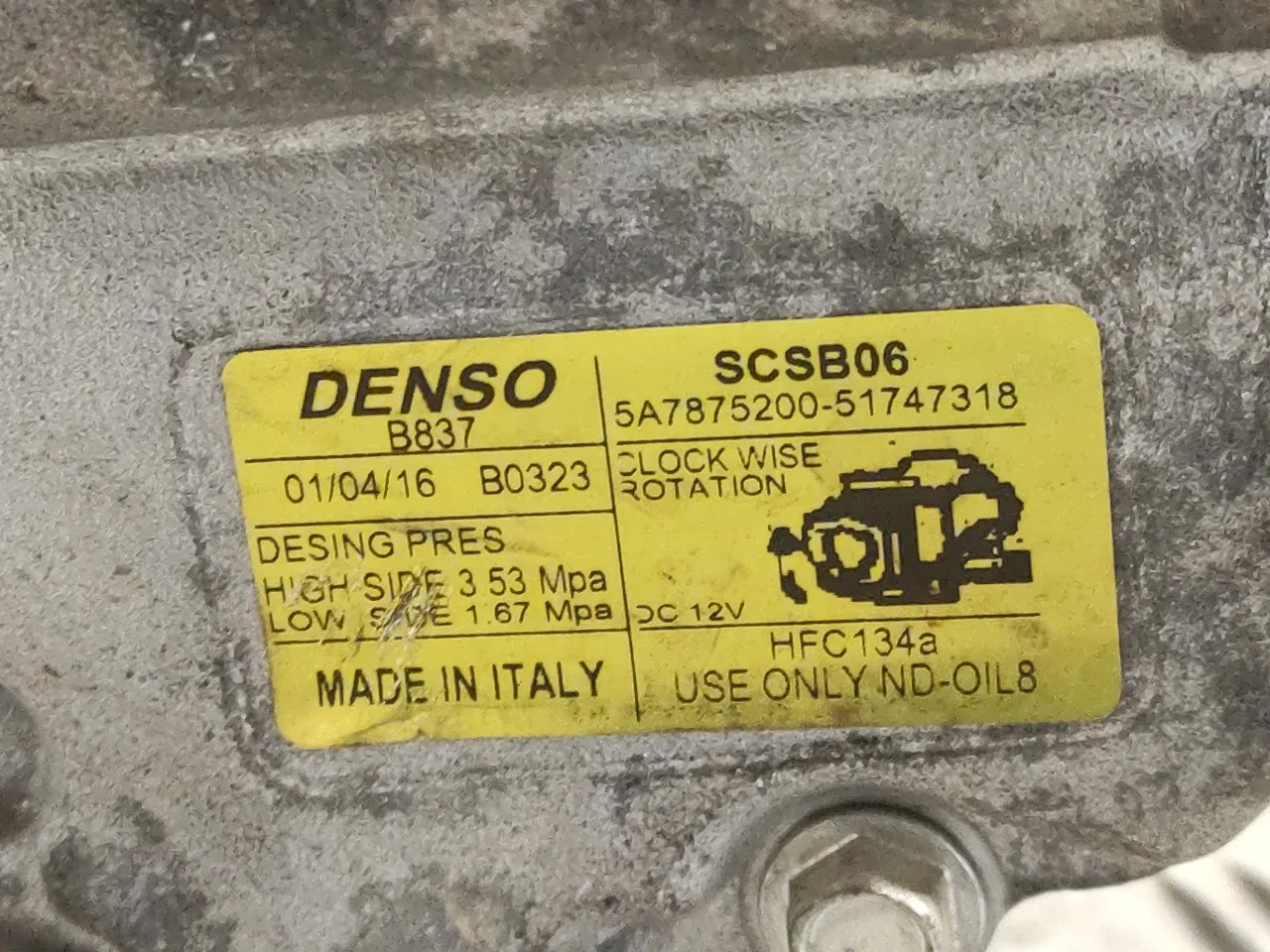 Compresor Aire Acondicionado para Ford Ka (Ccu)