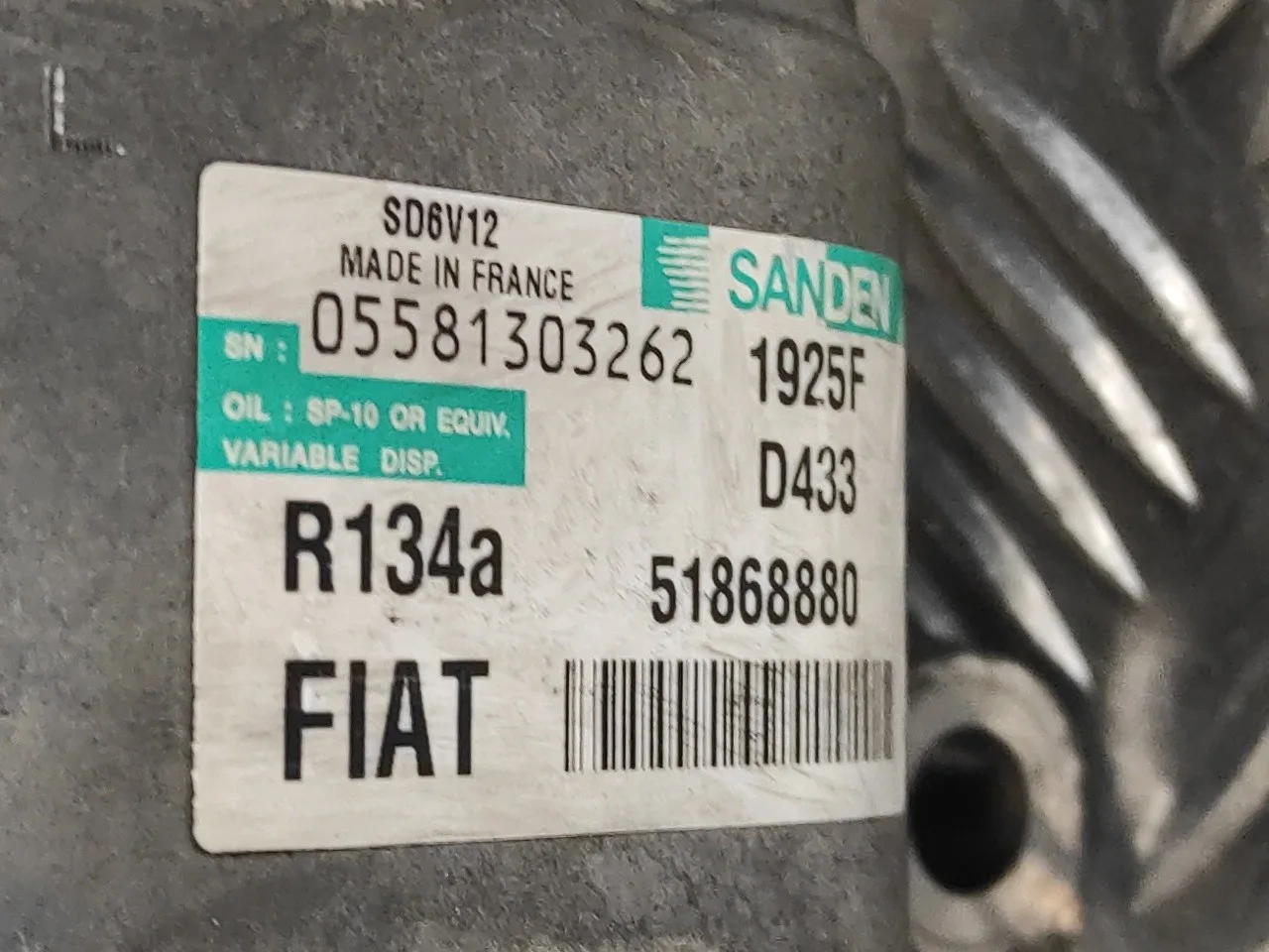 Compresor Aire Acondicionado para Opel Combo D