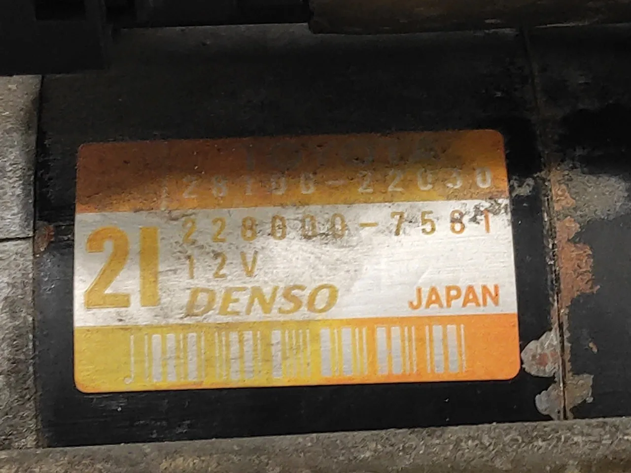 Motor Arranque para Toyota Rav 4 (A2)