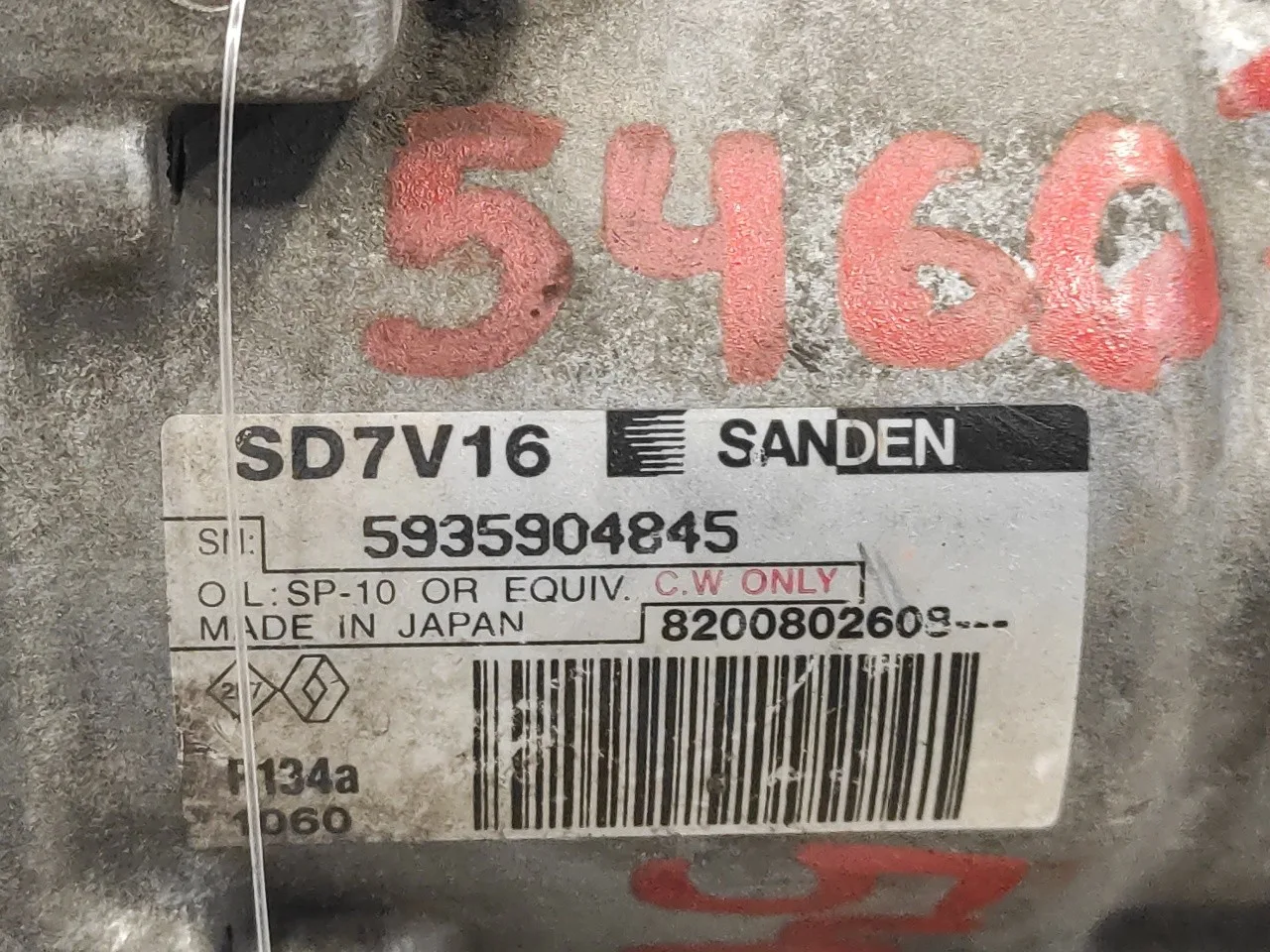 Compresor Aire Acondicionado para Dacia Sandero