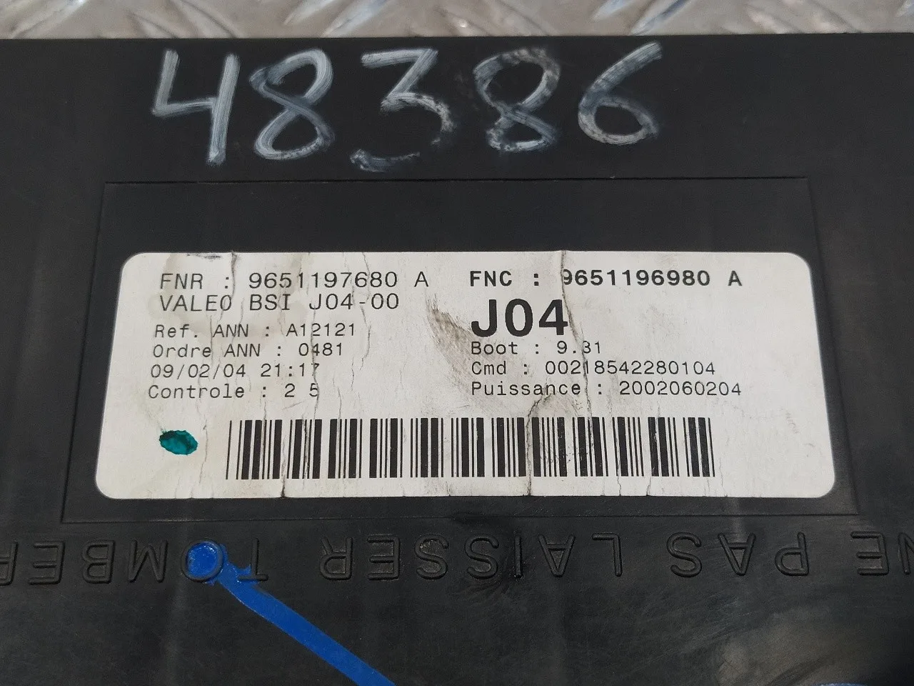 Caja Reles / Fusibles para Peugeot 307 (S1)